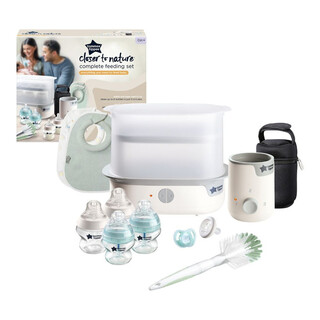 Tommee Tippee Closer to Nature Complete Feeding Kit - White